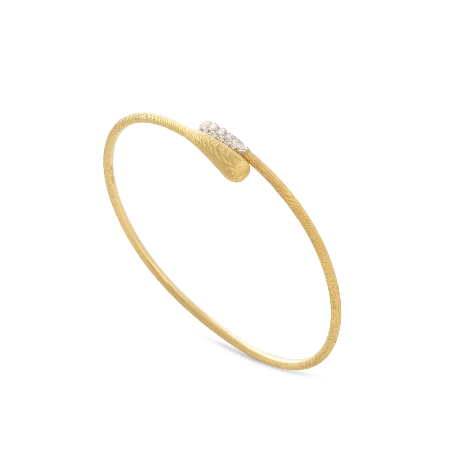Marco Bicego 18k Yellow Gold 0.15cttw Diamond Lucia Bypass Cuff