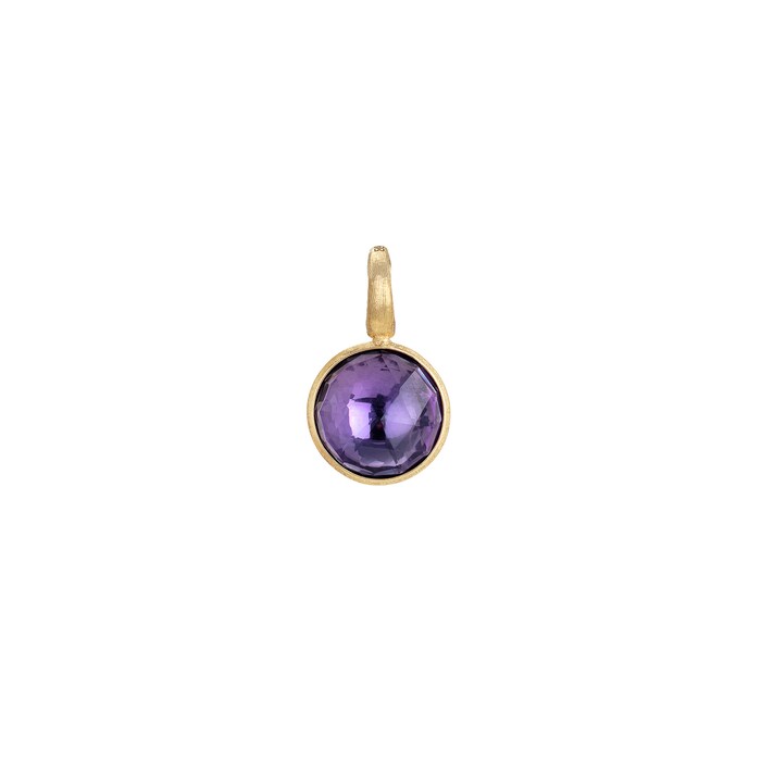 Marco Bicego 18k Yellow Gold Jairpur Color Bezel Set Amethyst Charm