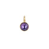 Marco Bicego 18k Yellow Gold Jairpur Color Bezel Set Amethyst Charm