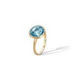 Marco Bicego 18k Yellow Gold Jaipur Color Blue Topaz Stacking Ring