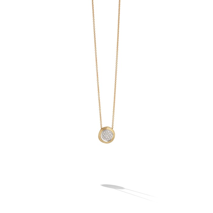 Marco Bicego 18k Yellow and White Gold Jaipur 0.15cttw Diamond Circle Pendant