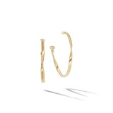 Marco Bicego 18k Yellow Gold Marrakech Medium Twisted Ribbed Hoop Earrings