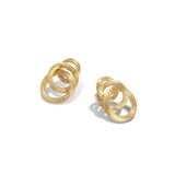 Marco Bicego 18k Yellow Gold Jaipur 3 Link Small Knot Stud Earrings
