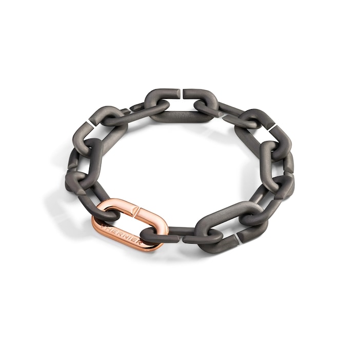 VHERNIER 18K Rose Gold & Titanium Mon Jeu Bracelet