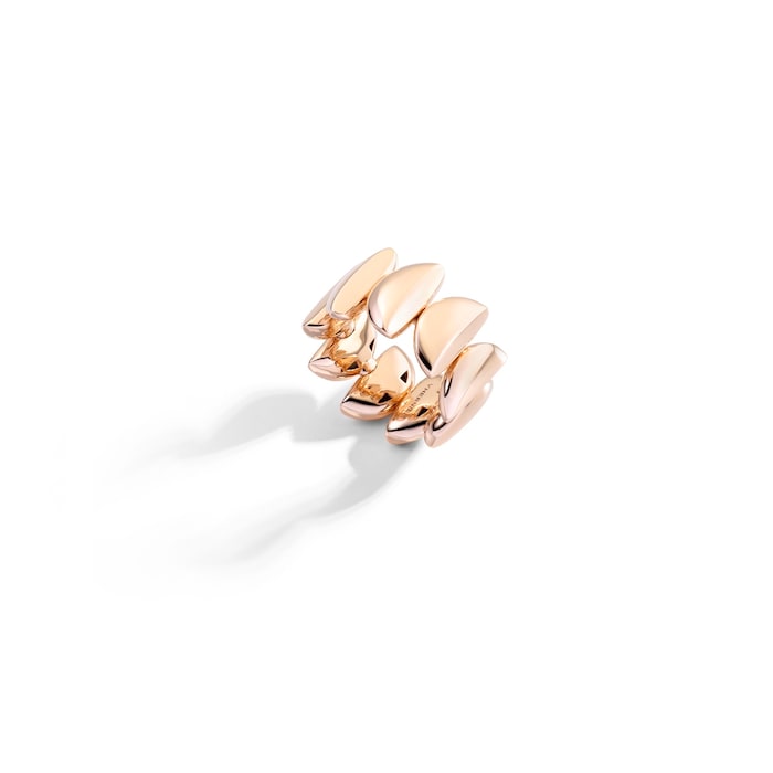 VHERNIER 18K Rose Gold Eclisse Endless Ring - Size 52