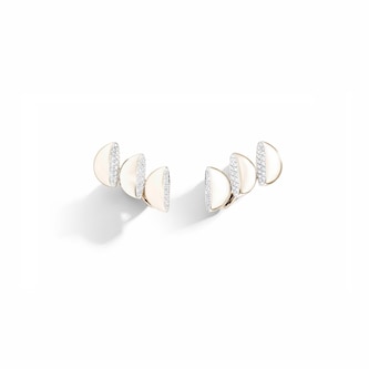 VHERNIER 18K White Gold Eclisse Endless  0.72cttw Diamond Ear Clips VHERNIER 18K White Gold Eclisse Endless  0.72cttw Diamond Ear Clips