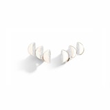 VHERNIER 18K White Gold Eclisse Endless  0.72cttw Diamond Ear Clips