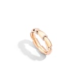 VHERNIER 18K Rose Gold Calla 1.70cttw Diamond Bangle