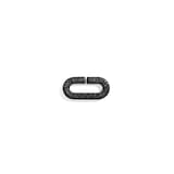 VHERNIER Titanium Mon Jeu Black 0.72cttw Diamond Bracelet Link