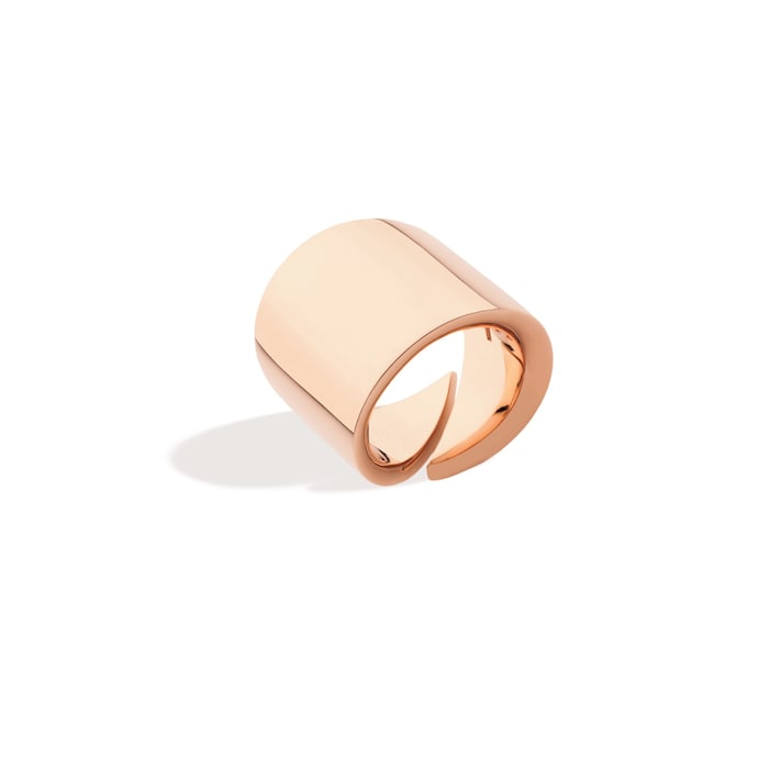 VHERNIER 18K Rose Gold Vague Ring - Size 54