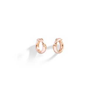 VHERNIER 18K Rose Gold Calla The One Hoop Ear Clips VHERNIER 18K Rose Gold Calla The One Hoop Ear Clips