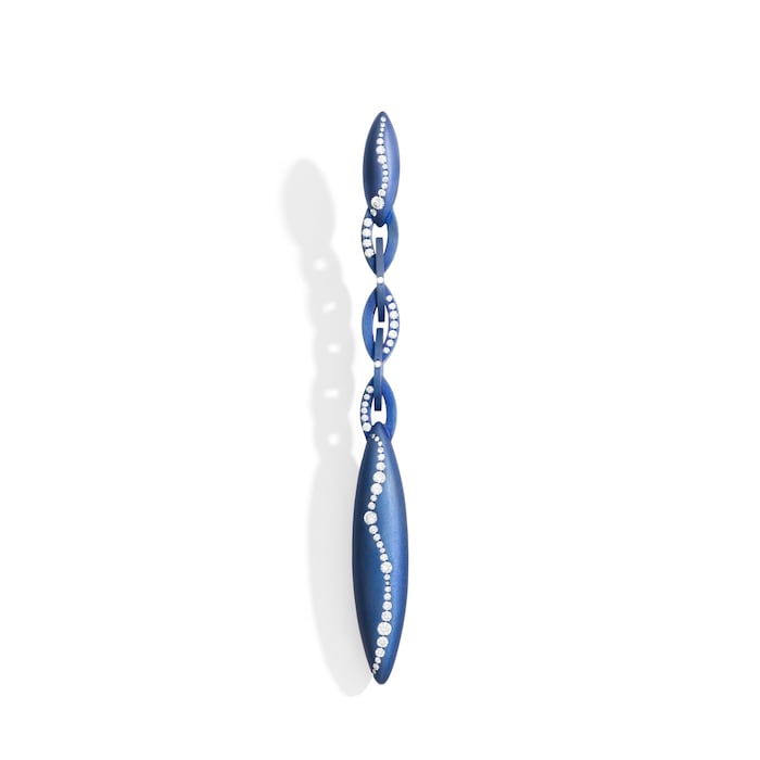 VHERNIER Titanium Fuseau 1.50cttw Diamond Ear Clip