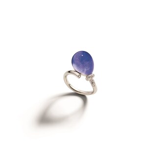 VHERNIER 18K White Gold Palloncino Lapis & 0.14cttw Diamond Ring