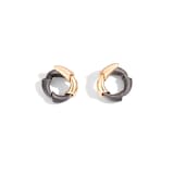 VHERNIER 18K Rose Gold & Titanium Calla Hoop Earrings
