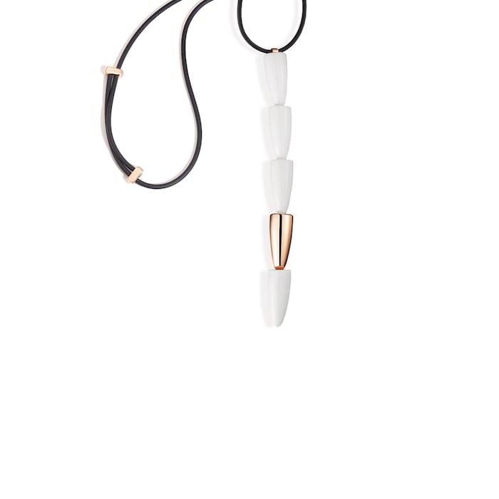 VHERNIER 18K Rose Gold Calla Pendant Necklace