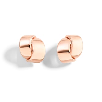 VHERNIER 18K Rose Gold Abbraccio Twist Ear Clips VHERNIER 18K Rose Gold Abbraccio Twist Ear Clips