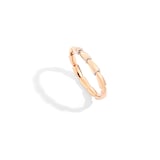 VHERNIER 18K Rose Gold Calla 0.17cttw Diamond Bracelet - Size Medium