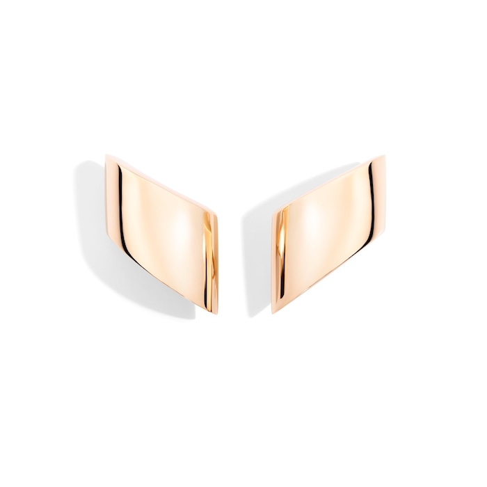 VHERNIER 18K Rose Gold Vague Earclips