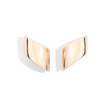 VHERNIER 18K Rose Gold Vague Earclips