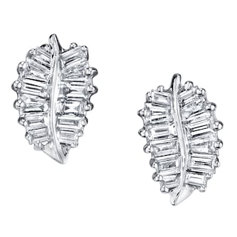 Anita Ko 18k White Gold 1.61cttw Diamond Palm Leaf Stud Earrings Anita Ko 18k White Gold 1.61cttw Diamond Palm Leaf Stud Earrings