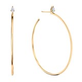 Anita Ko 18k Yellow Gold 0.27cttw Diamond Large Hoop Earrings