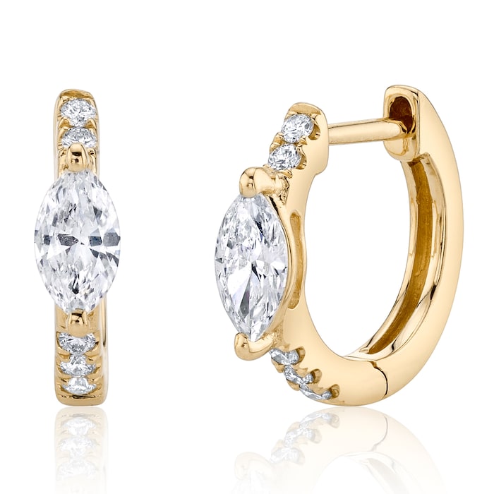 Anita Ko 18k Yellow Gold 0.88cttw Diamond Huggie Earring