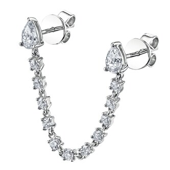 Anita Ko 18k White Gold 1.62cttw Diamond Loop Stud Earrings Anita Ko 18k White Gold 1.62cttw Diamond Loop Stud Earrings