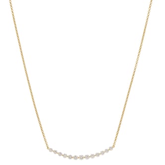 Anita Ko 18k Yellow Gold 1.47cttw Diamond Crescent Graduated Necklace 16" Anita Ko 18k Yellow Gold 1.47cttw Diamond Crescent Graduated Necklace 16"