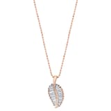Anita Ko 18k Rose Gold 1.10cttw Diamond Palm Leaf Necklace 20"