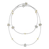 Buccellati Sterling Silver and Vermeil Blossoms 7 Station Necklace