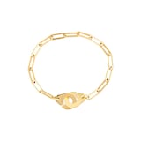 Dinh Van 18K Yellow Gold Menottes R12 Chain Bracelet