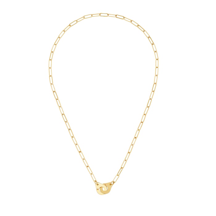 Dinh Van 18K Yellow Gold Menottes R10 Chain Necklace