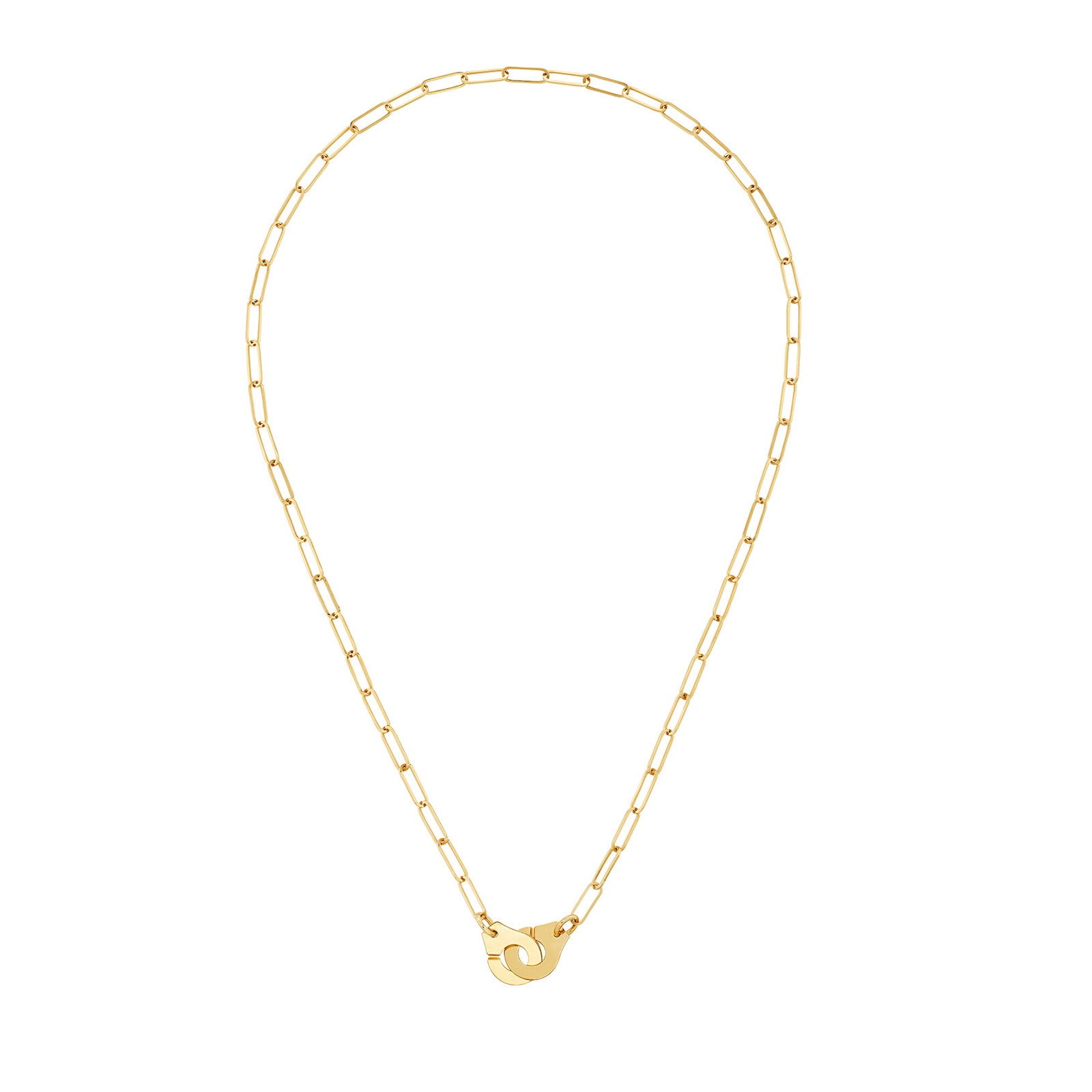 Dinh Van 18K Yellow Gold Menottes R10 Chain Necklace