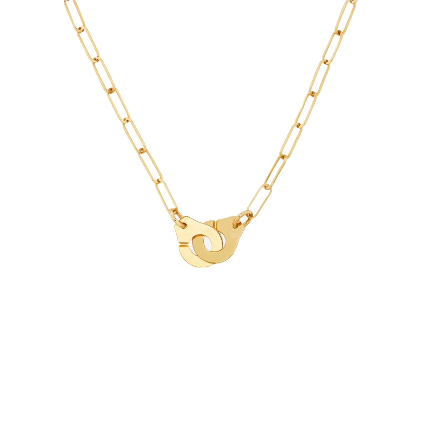 Dinh Van 18K Yellow Gold Menottes R10 Chain Necklace
