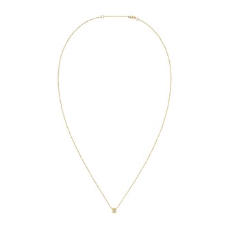 Dinh Van 18K Yellow Gold 0.15cttw Le Cube Diamant Medium Necklace Dinh Van 18K Yellow Gold 0.15cttw Le Cube Diamant Medium Necklace