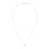 Dinh Van 18K Yellow Gold 0.15cttw Le Cube Diamant Medium Necklace