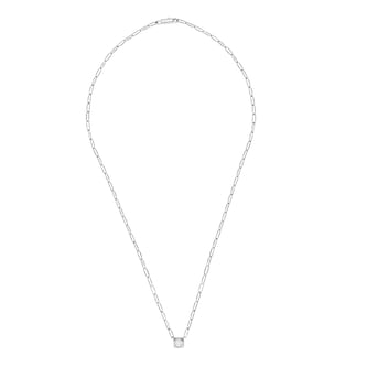 Dinh Van 18K White Gold Le Cube Diamant 0.25cttw Diamond Large Necklace Dinh Van 18K White Gold Le Cube Diamant 0.25cttw Diamond Large Necklace