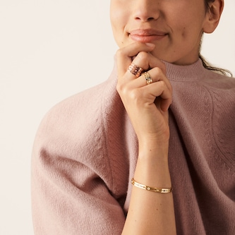 Dinh Van 18K Yellow Gold 0.22cttw Diamond Pulse Small Bangle - Size 17 Dinh Van 18K Yellow Gold 0.22cttw Diamond Pulse Small Bangle - Size 17