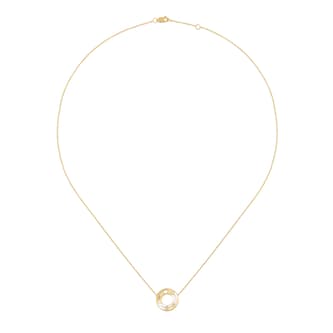 Dinh Van 18K Yellow Gold Pulse 0.04cttw Diamond Necklace Dinh Van 18K Yellow Gold Pulse 0.04cttw Diamond Necklace