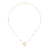 Dinh Van 18K Yellow Gold 0.04cttw Diamond Pulse Necklace