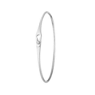 Dinh Van 18K White Gold 0.03cttw Diamond Serrure Jonc  Bangle - Size 17 Dinh Van 18K White Gold 0.03cttw Diamond Serrure Jonc  Bangle - Size 17