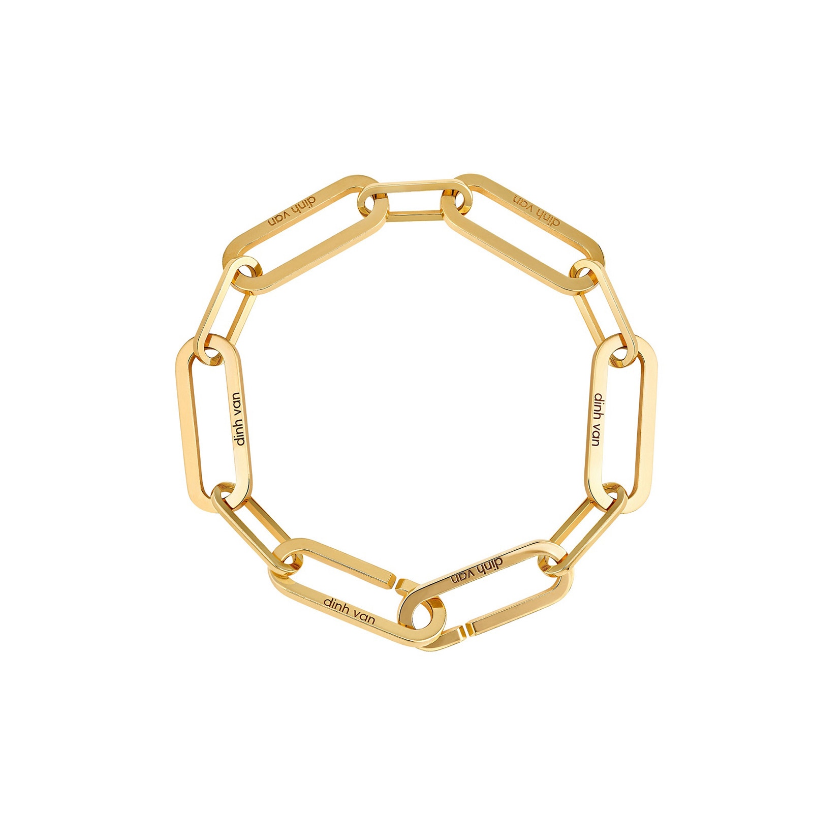 Dinh Van 18K Yellow Gold Maillon Bracelet - Medium