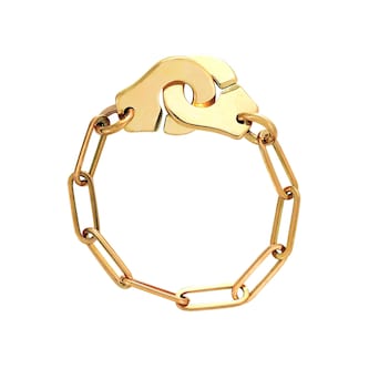 Dinh Van 18K Yellow Gold Menottes R7 Chain Ring - Size 51 Dinh Van 18K Yellow Gold Menottes R7 Chain Ring - Size 51