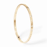 Dinh Van 18K Yellow Gold Pulse 0.13cttw Diamond Bangle - Size 14