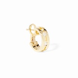 Dinh Van 18K Yellow Gold Pulse 0.05cttw Diamond Mono Hoop Earring