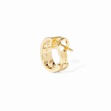 Dinh Van 18K Yellow Gold Pulse 0.05cttw Diamond Mono Hoop Earring