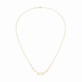 Dinh Van 18K Yellow Gold Maillon 0.12cttw Diamond Small Necklace