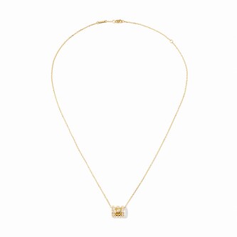 Dinh Van 18K Yellow Gold Pulse 0.62cttw Paved Diamond 3 Row Pendant Dinh Van 18K Yellow Gold Pulse 0.62cttw Paved Diamond 3 Row Pendant