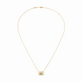 Dinh Van 18K Yellow Gold Pulse 0.62cttw Paved Diamond 3 Row Pendant