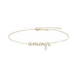 Persee 18K Yellow Gold 0.05cttw Diamond Amour Bracelet